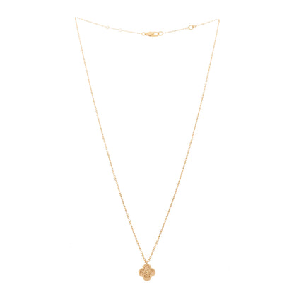 Van Cleef & Arpels 18K Rose Gold Sweet Alhambra Pendant Necklace 3 of 7