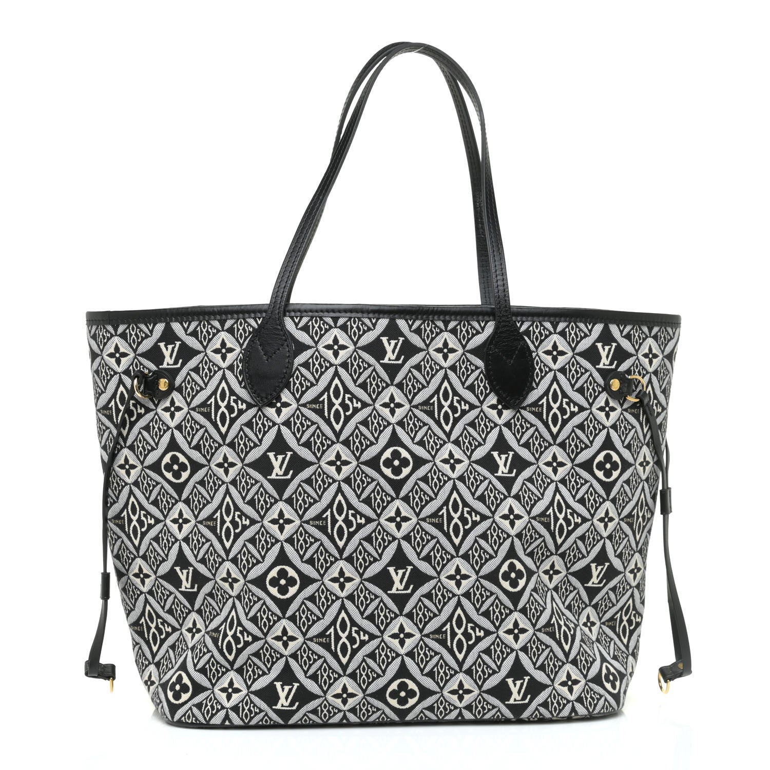 Louis Vuitton Jacquard Since 1854 Neverfull MM Grey 3 of 12