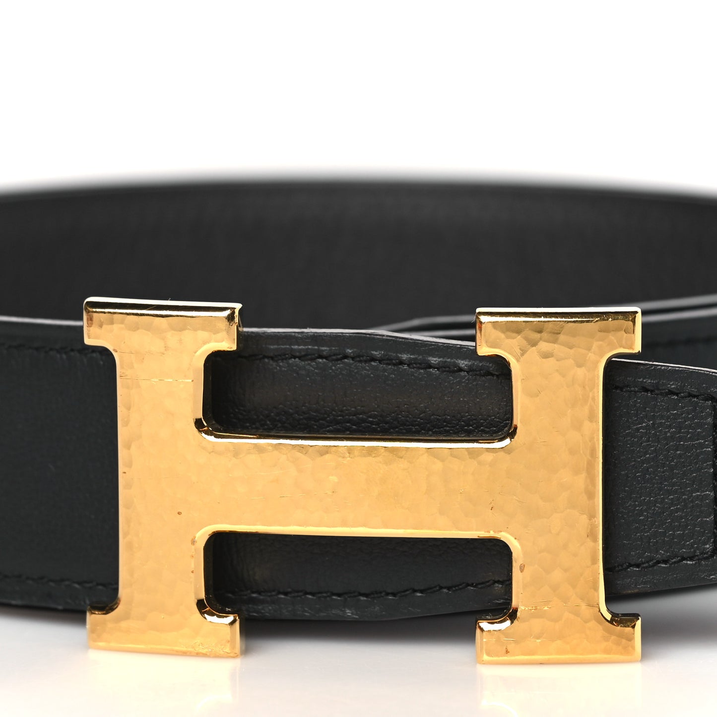 Chamonix Togo 32mm Martelee H Belt 80 Black Bleu Nuit