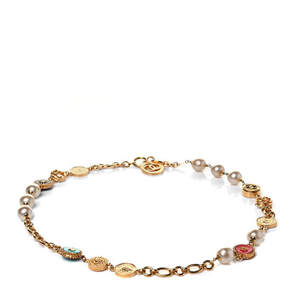 Chanel Pearl CC Belt Gold Multicolor 1 of 5