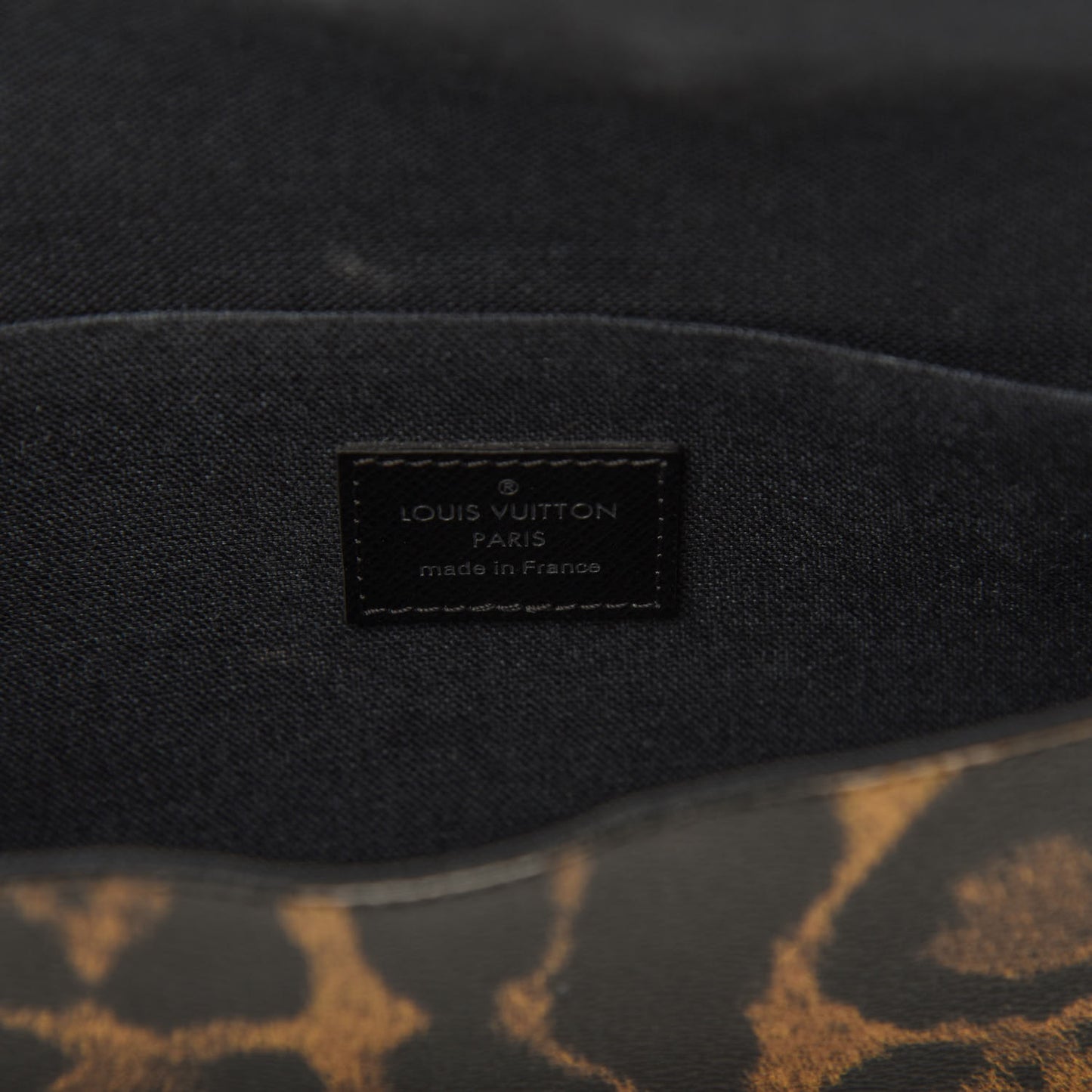 Monogram Animal Print Pochette Felicie Chain Wallet