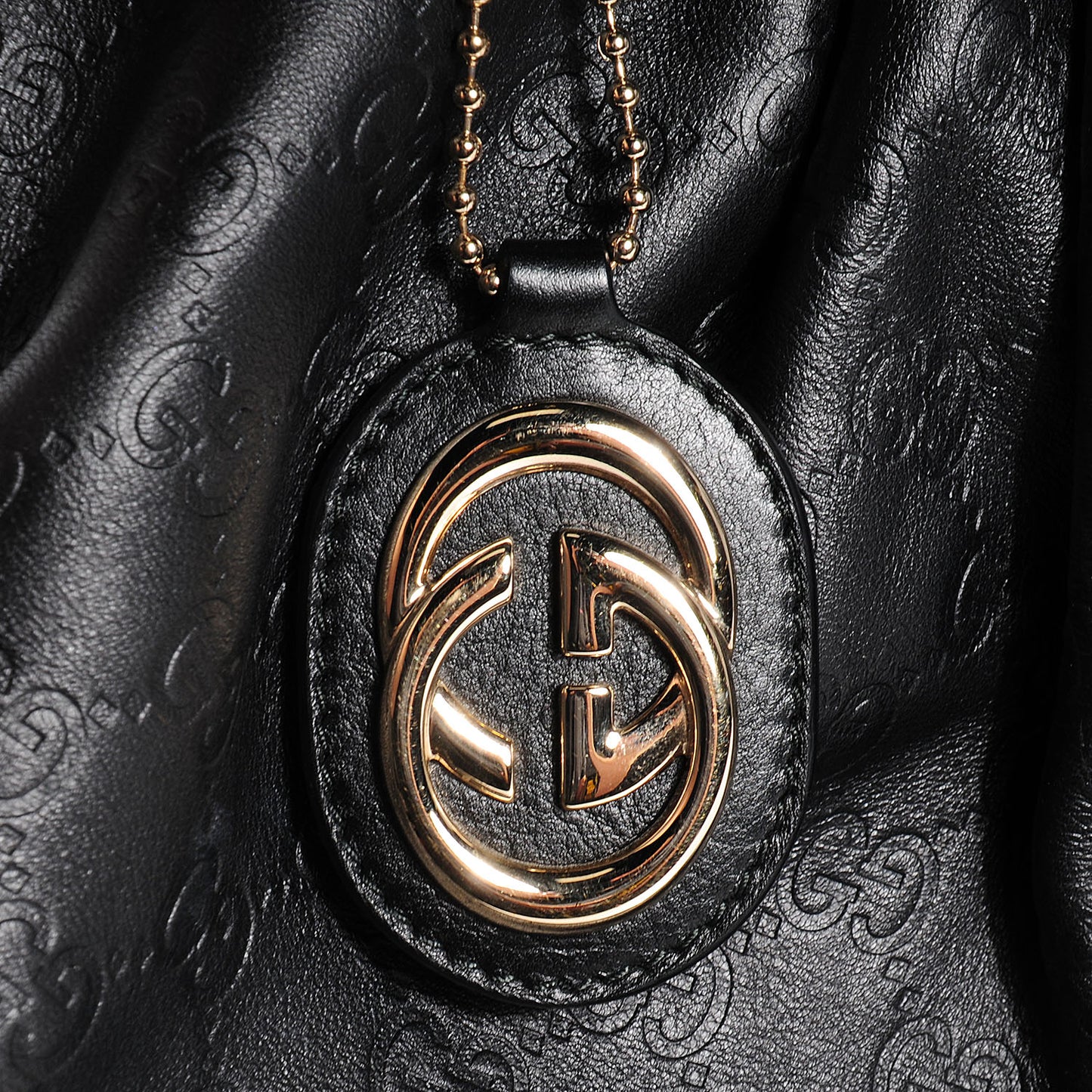 Guccissima Large Sukey Tote Black