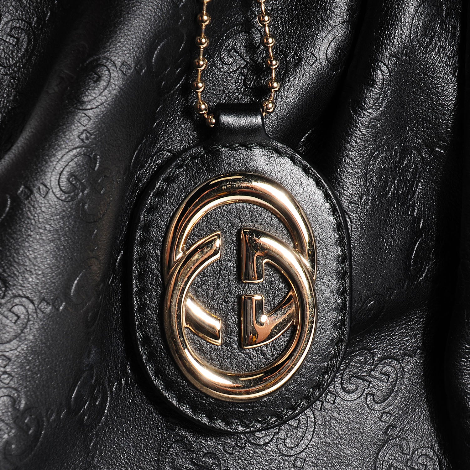 Gucci Guccissima Large Sukey Tote Black 8 of 8