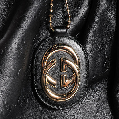 Gucci Guccissima Large Sukey Tote Black 8 of 8