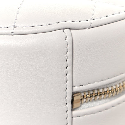 Chanel Calfskin Quilted About Pearls Round Clutch With Chain White 6 of 12