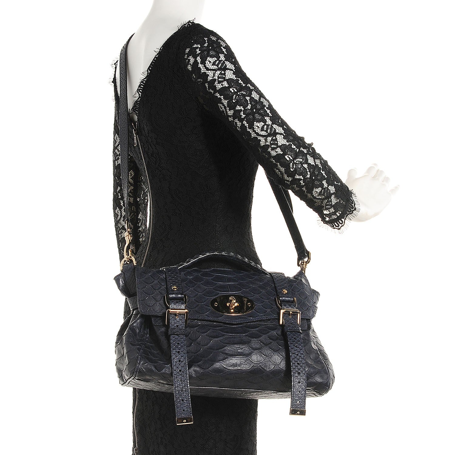 Mulberry Silky Snake Print Alexa Nightshade Blue 14 of 24