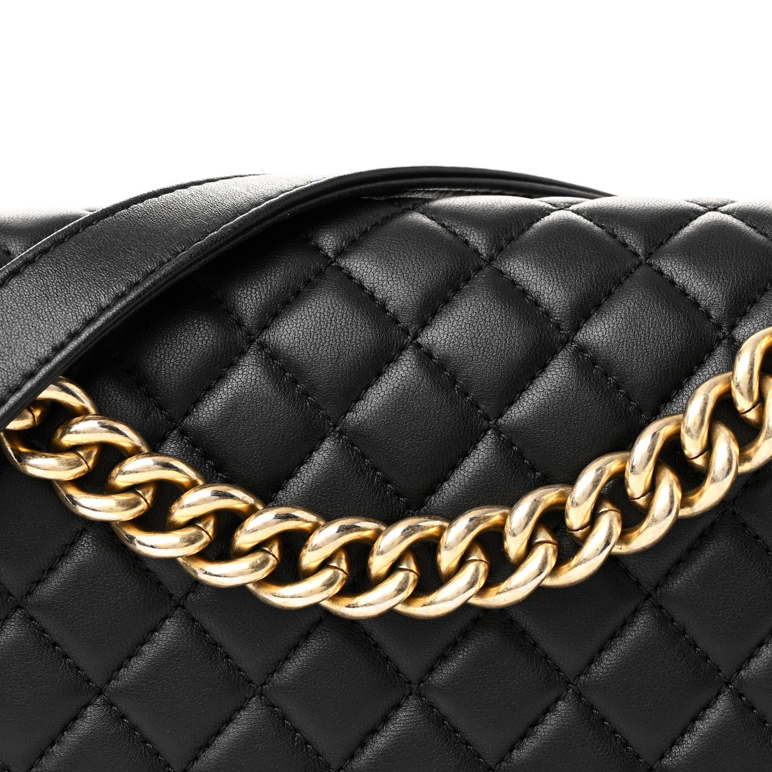 Chanel Lambskin Quilted Medium Boy Flap Black 8 of 10