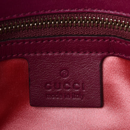 Gucci Velvet Matelasse Medium GG Marmont Shoulder Bag Fuchsia Violet Cyclamen 8 of 11