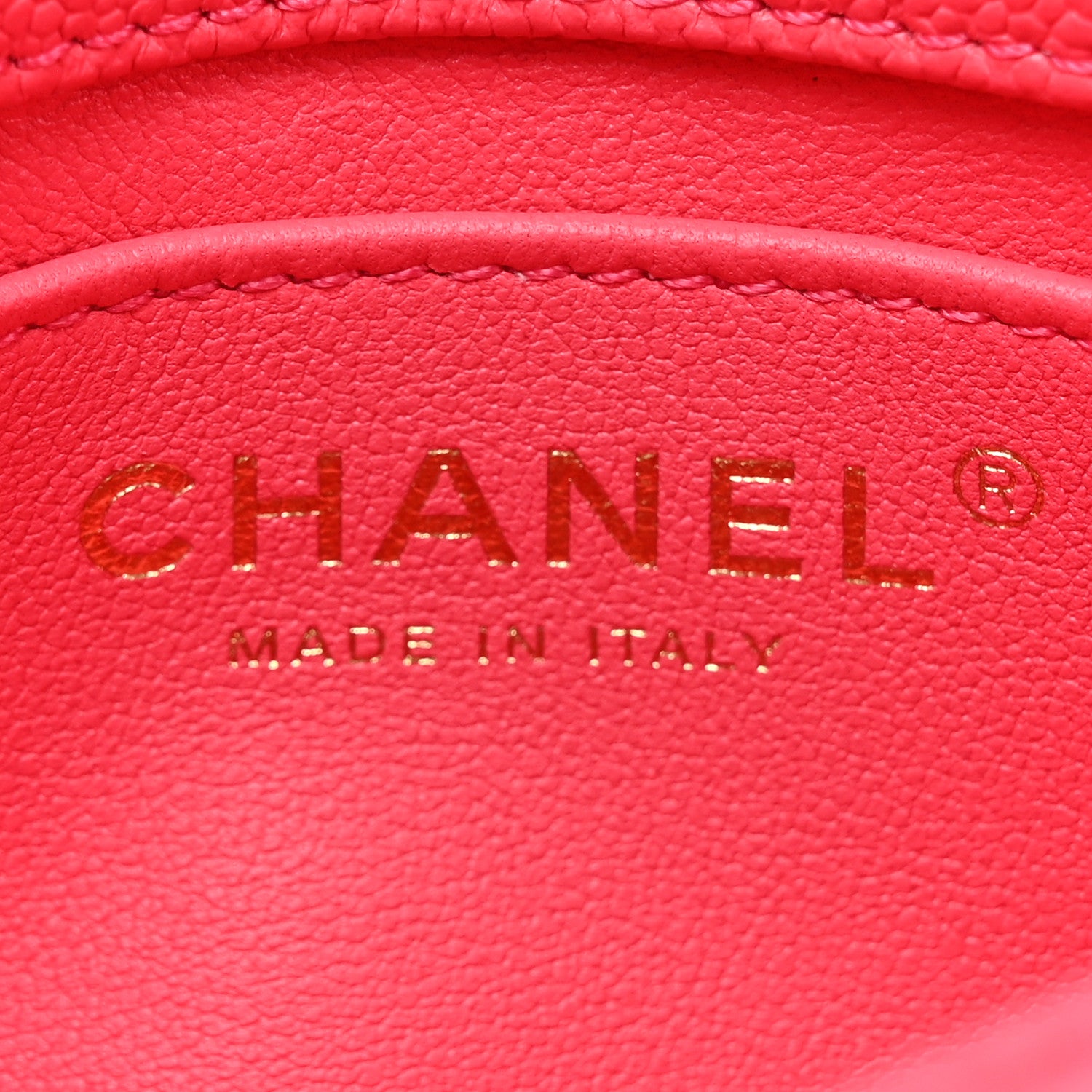 Chanel Caviar Quilted Sweetheart Mini Rectangular Flap Dark Pink 6 of 10