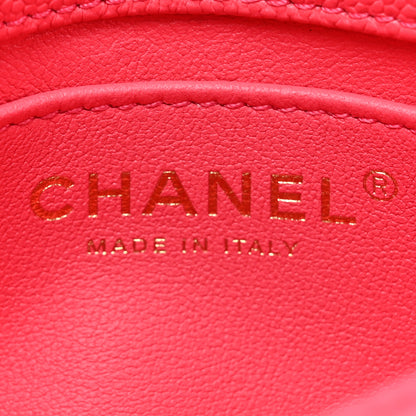 Chanel Caviar Quilted Sweetheart Mini Rectangular Flap Dark Pink 6 of 10