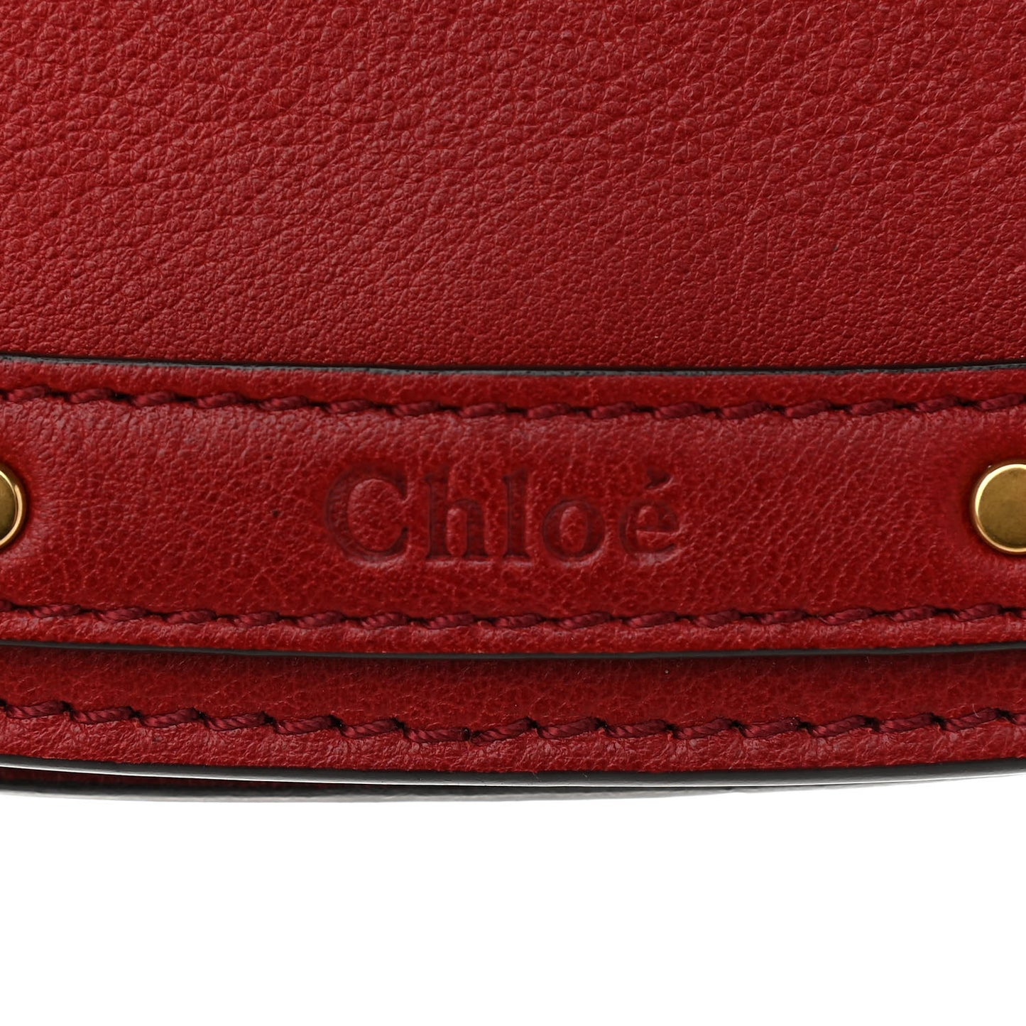 Calfskin Suede Small Nile Bracelet Bag Intense Red
