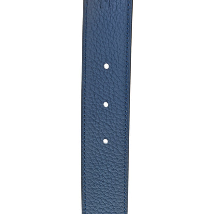 Hermes Sombrero Togo 32mm Pegase H Belt 100 Gris Moyen Bleu Obscur 5 of 5