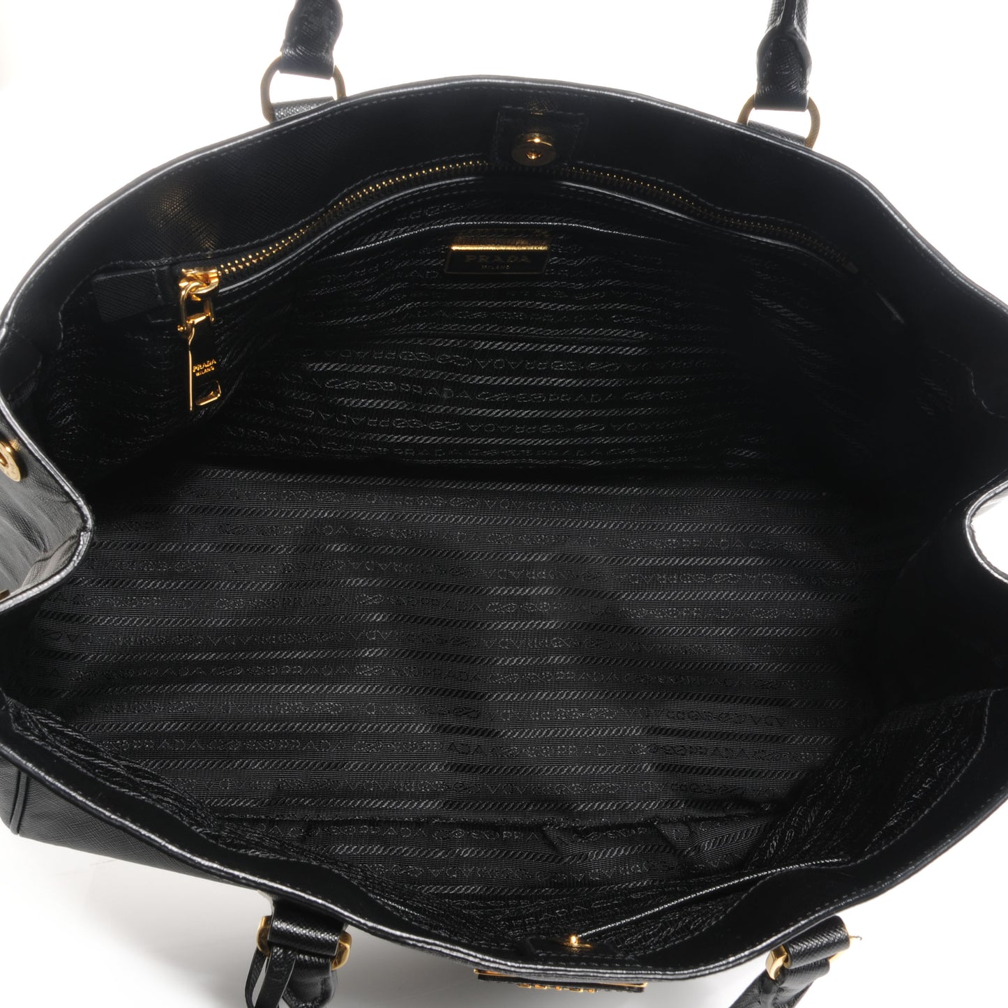 Saffiano Lux Large Tote Nero Black
