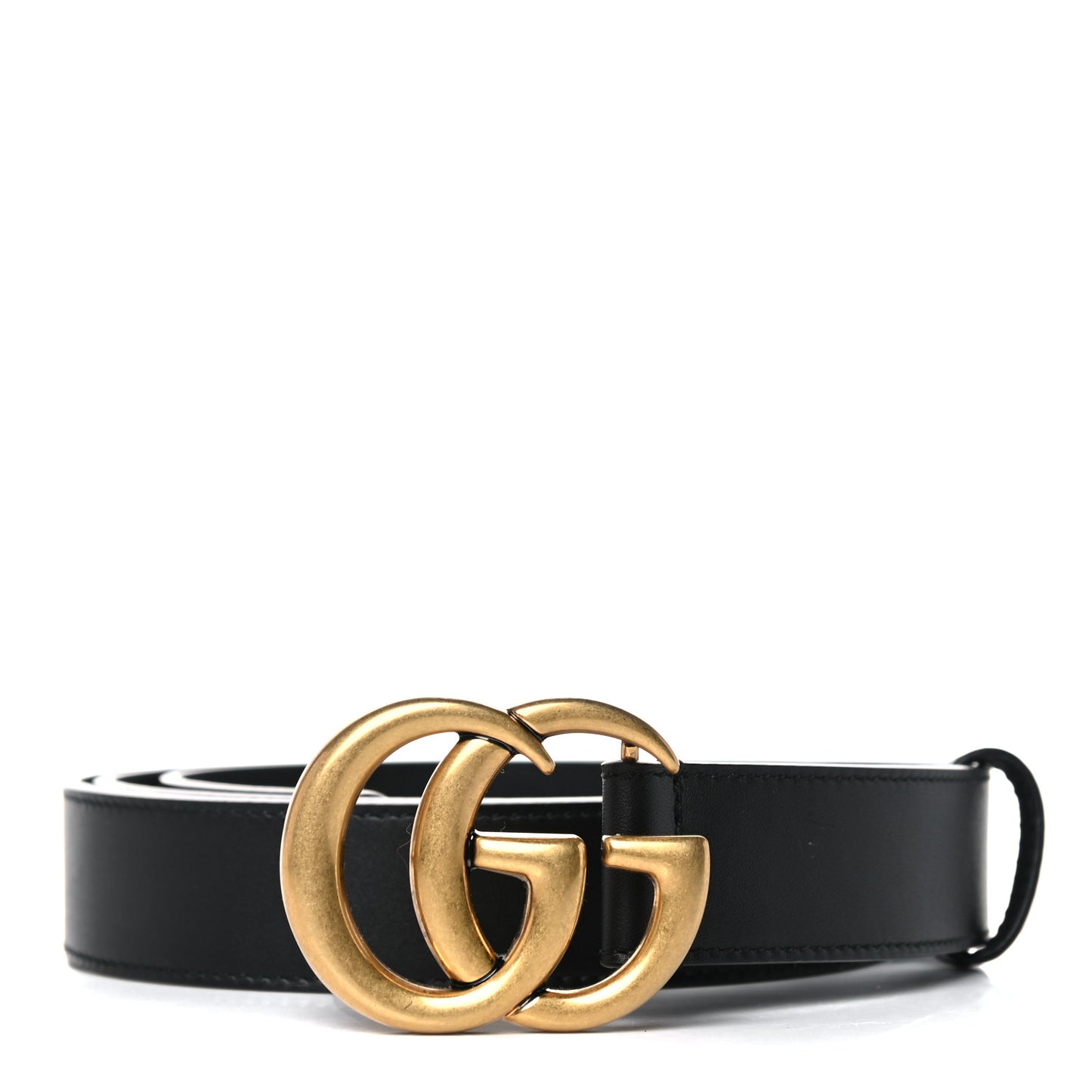 Moon Calfskin Double G 30mm Belt 110 44 Black