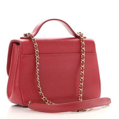Chanel Caviar Quilted Small Business Affinity Flap Red 3 of 14