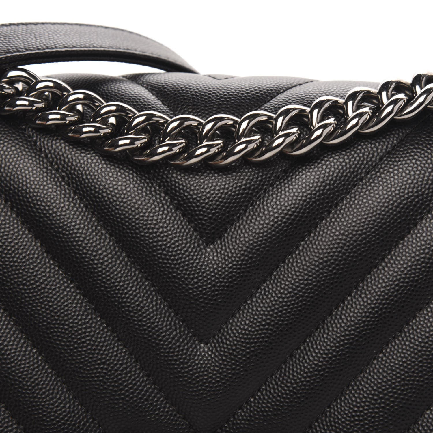 Chanel Caviar Chevron Quilted Medium Boy Flap Black 10 of 10