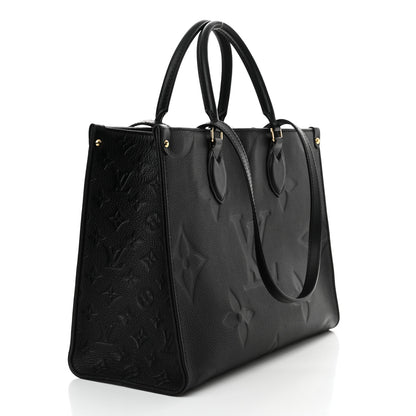 Louis Vuitton Empreinte Monogram Giant OnTheGo MM Black 3 of 13