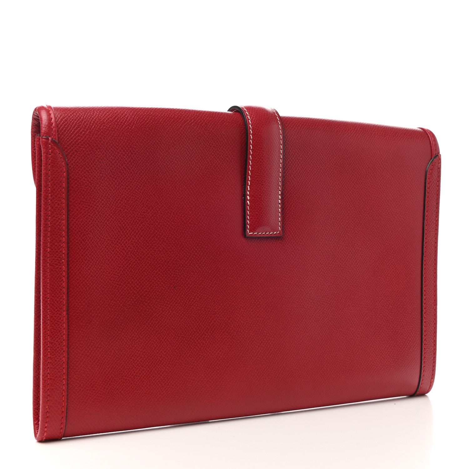 Hermes Courchevel Jige PM Clutch Rouge Vif 3 of 7