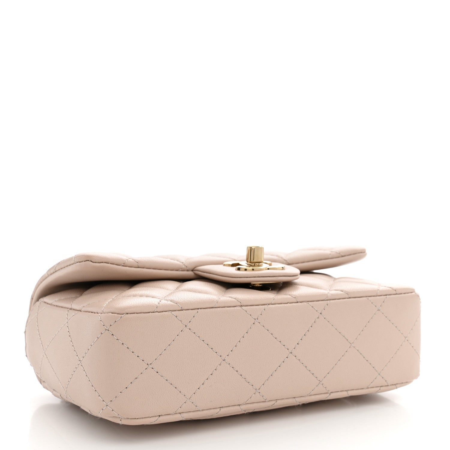 Chanel Lambskin Quilted Mini Rectangular Flap Pink 4 of 10