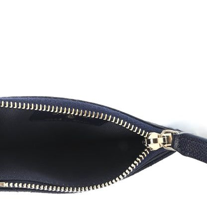 Chanel Caviar Quilted CC Zip Card Holder Navy 4 of 4