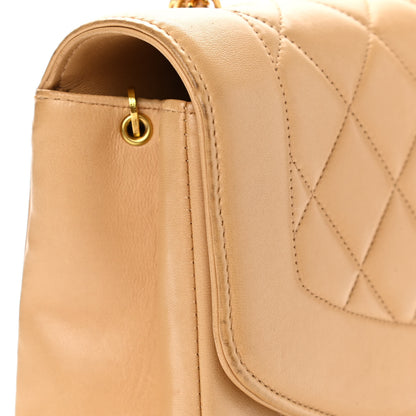 Chanel Lambskin Quilted Medium Single Flap Beige 14 of 15