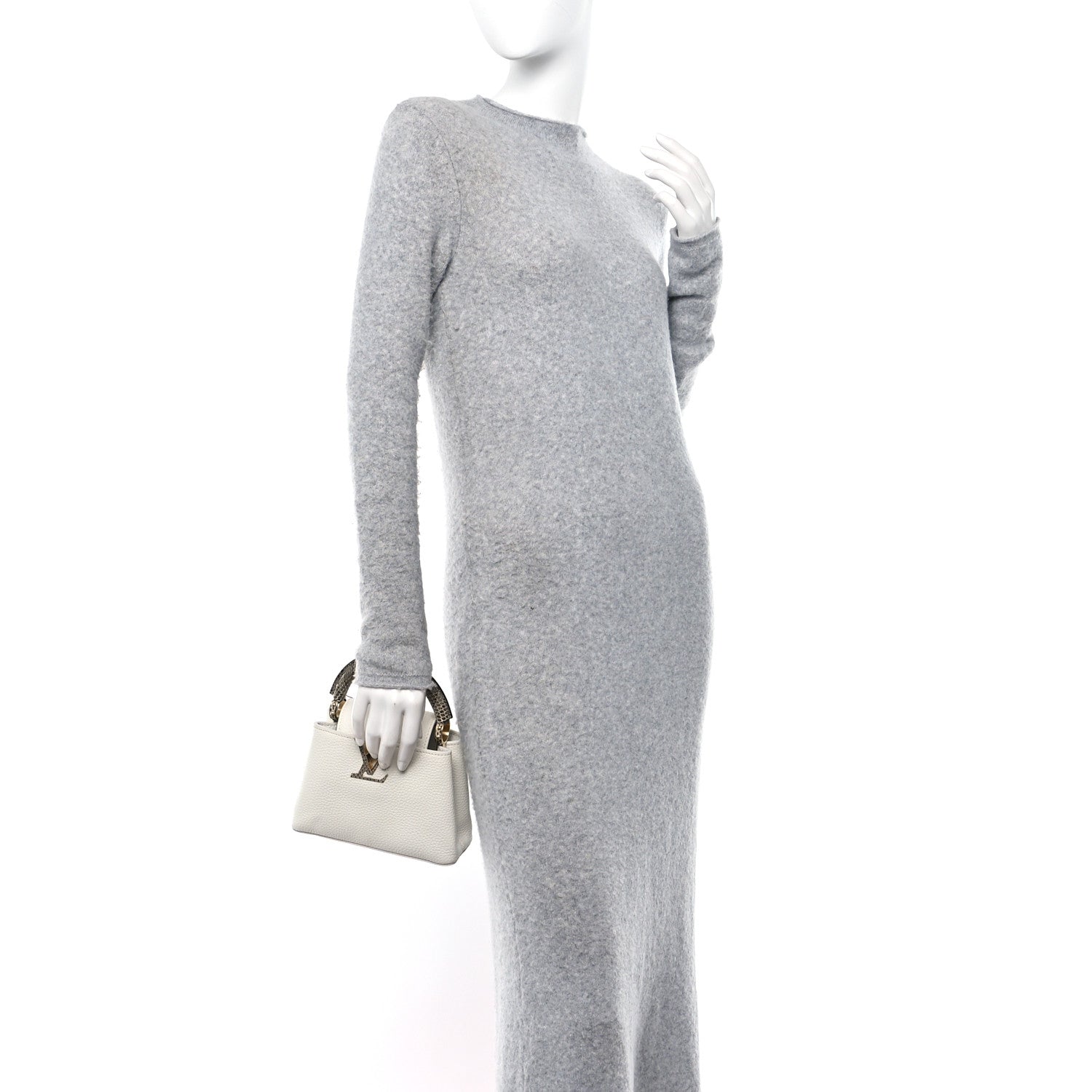 Louis Vuitton Taurillon Ayers Capucines Mini White Snow White 2 of 9