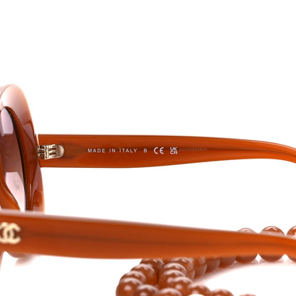 Chanel Acetate Round Sunglasses 5489 Brown 6 of 8
