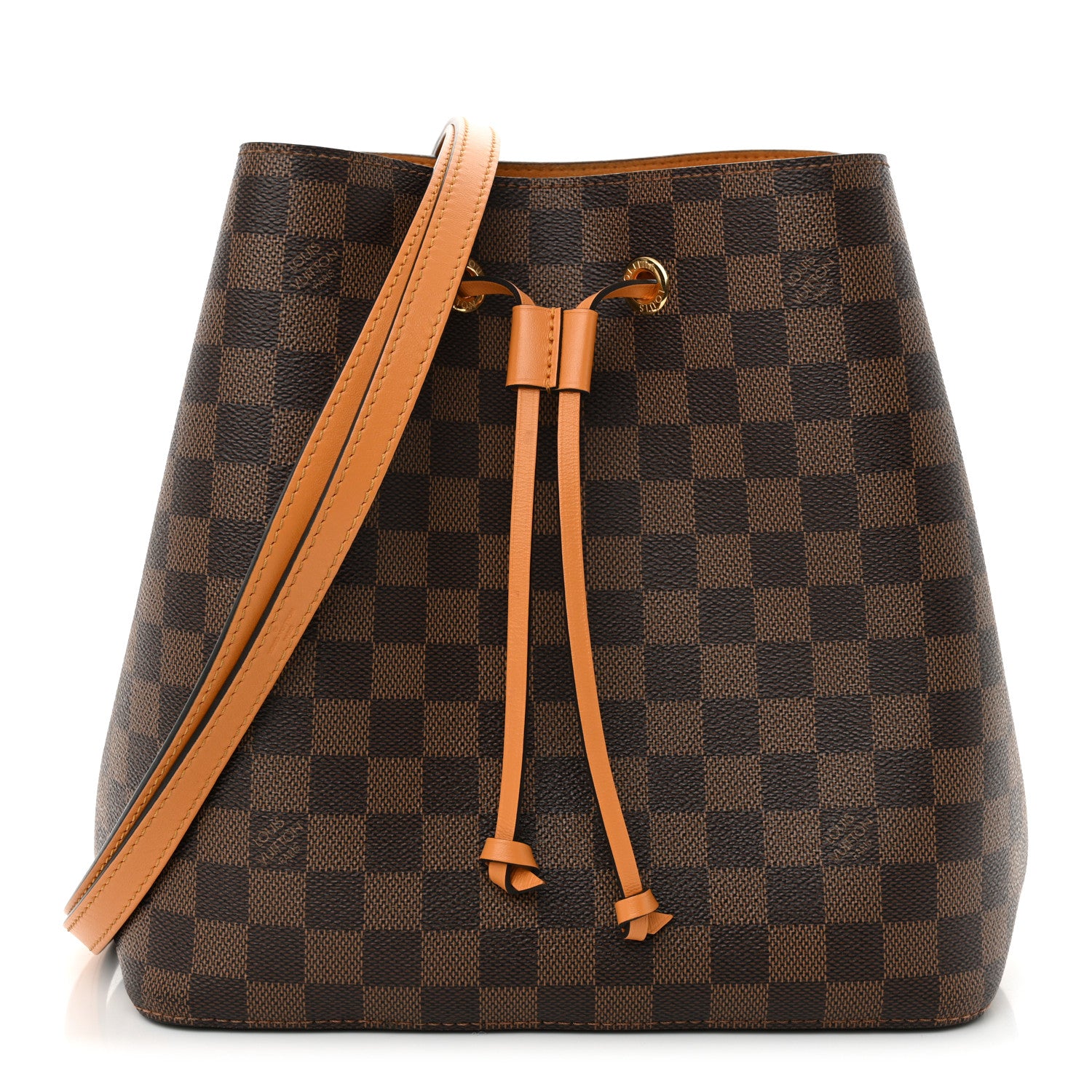 Louis Vuitton Damier Ebene Neonoe MM Safran 1 of 11