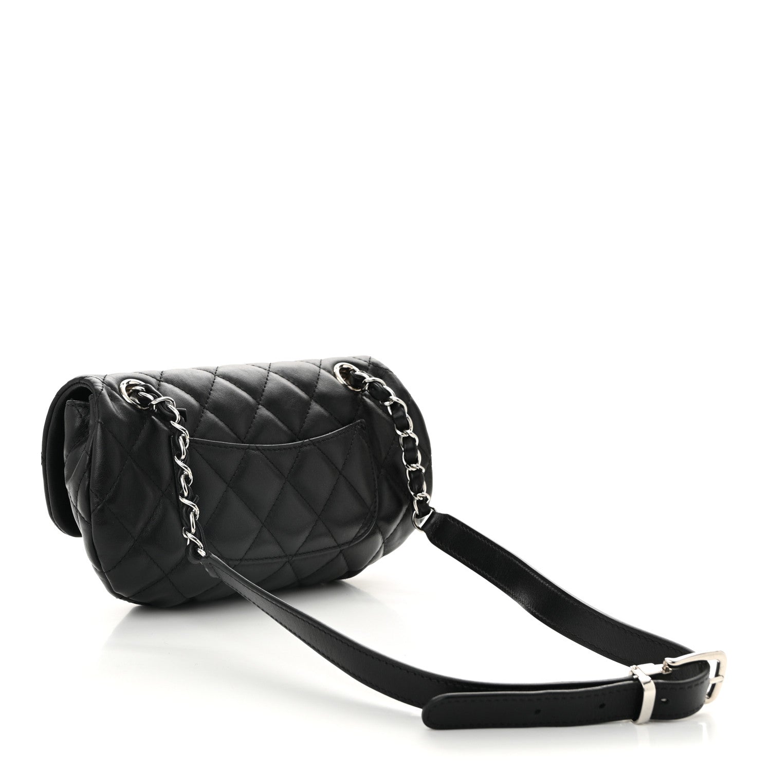 Chanel Calfskin Quilted CC Uniform Flap Belt Bag Black 3 of 11