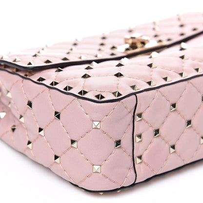 Valentino Garavani Nappa Medium Rockstud Spike Shoulder Bag Water Rose 7 of 9