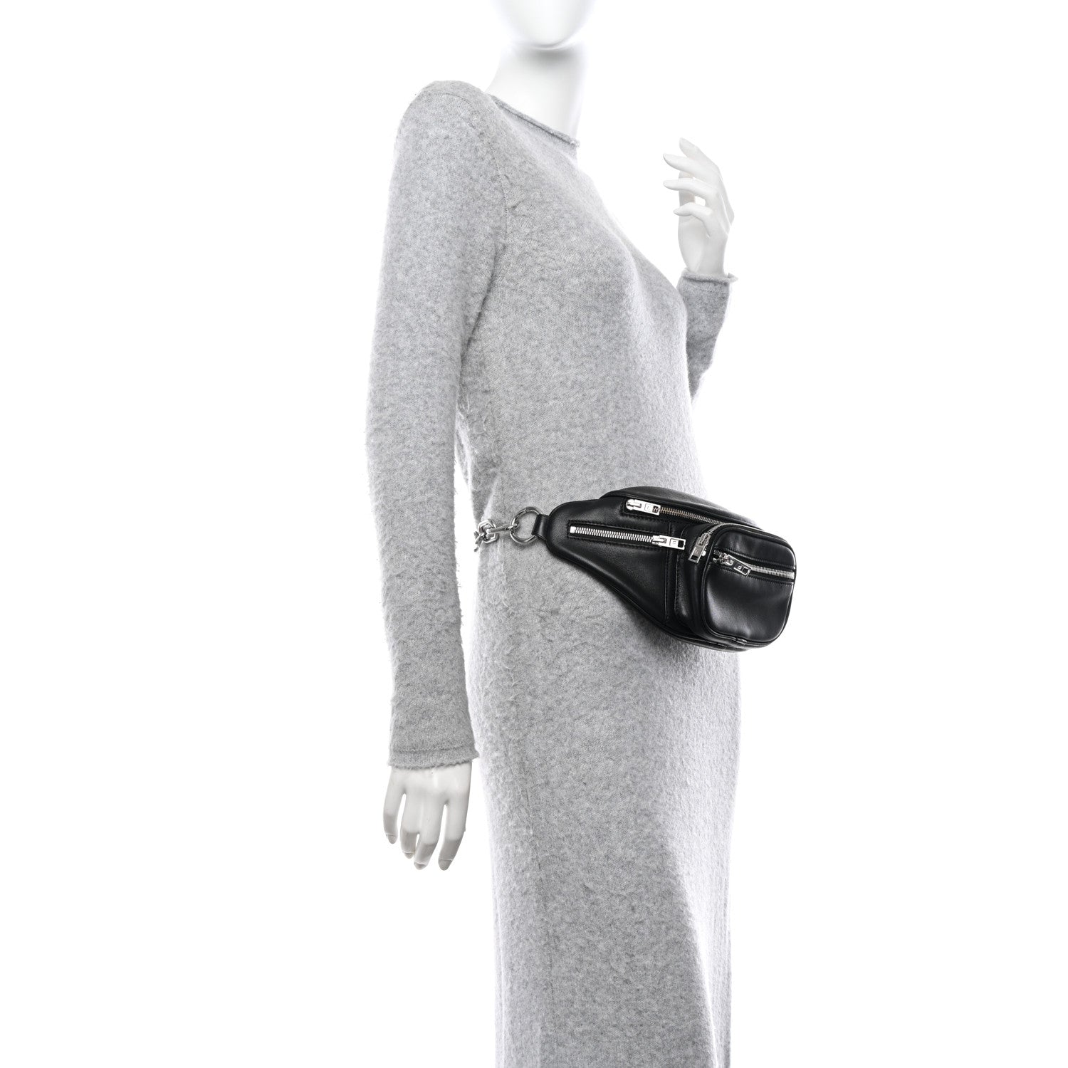 Alexander Wang ALEXANDER WANG Lambskin Attica Belt Bag Black 2 of 9