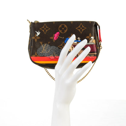 Louis Vuitton Monogram 2015 Christmas Animation Mini Pochette Accessories 2 of 7