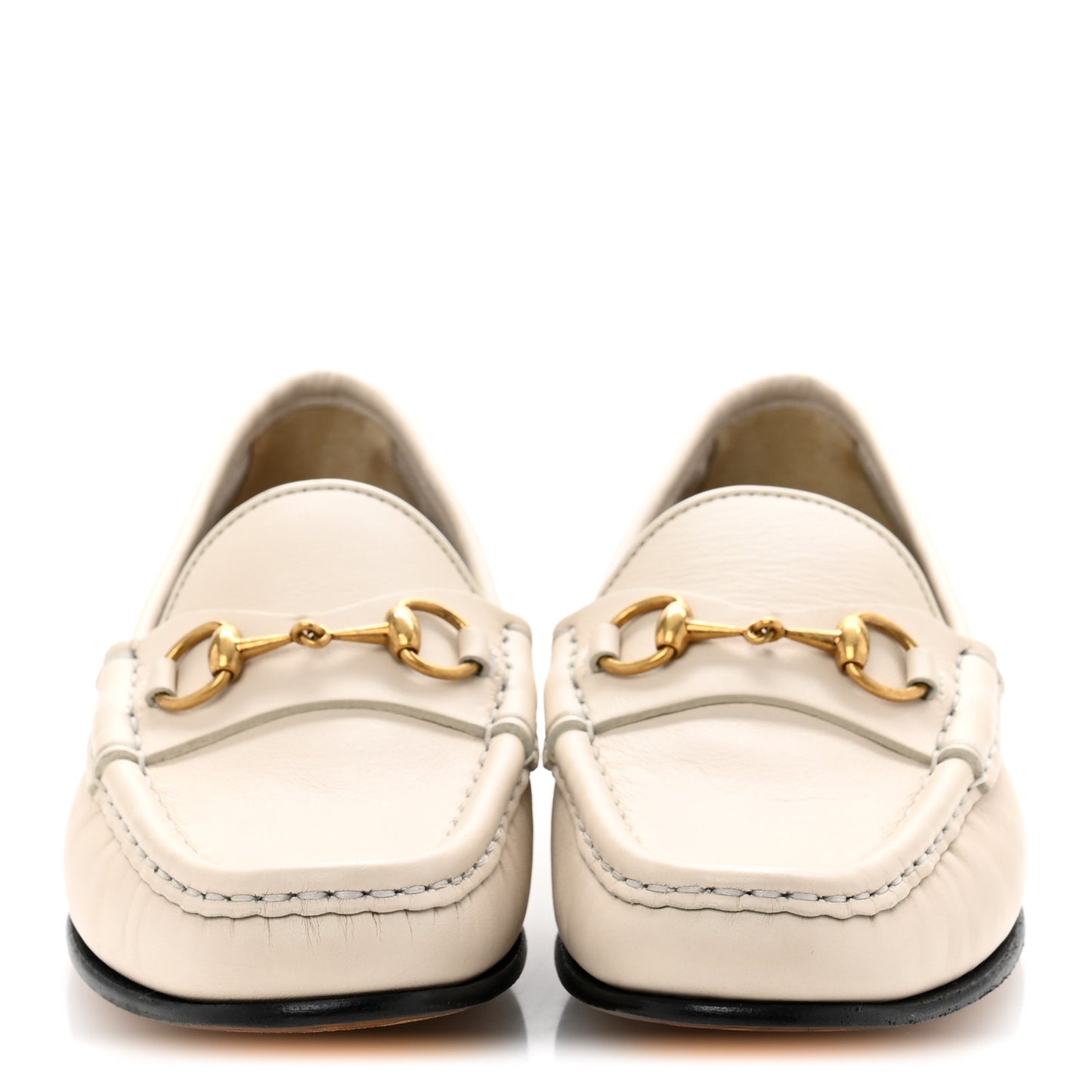 Betis Glamour Calfskin Womens 1953 Horsebit Loafers 37 Mystic White