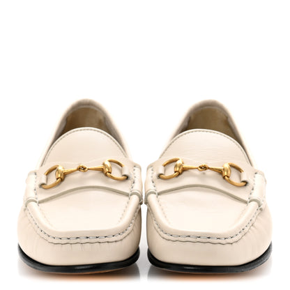 Gucci Betis Glamour Calfskin Womens 1953 Horsebit Loafers 37 Mystic White 3 of 11