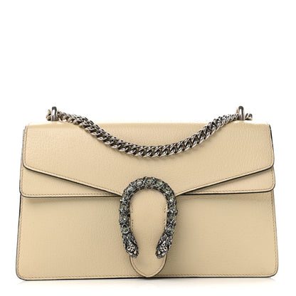 Gucci Textured Calfskin Crystal Small Dionysus Shoulder Bag Mystic White 1 of 15