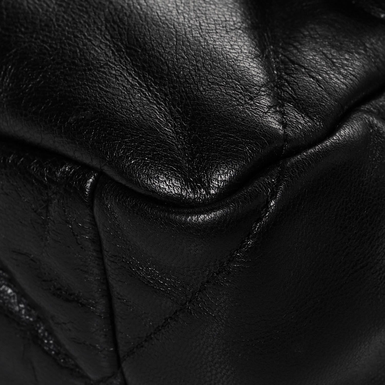 Chanel Goatskin Quilted Large Chanel 19 Flap Black 10 of 14