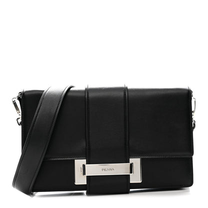 Prada City Calfskin Ribbon Bag Black 1 of 11