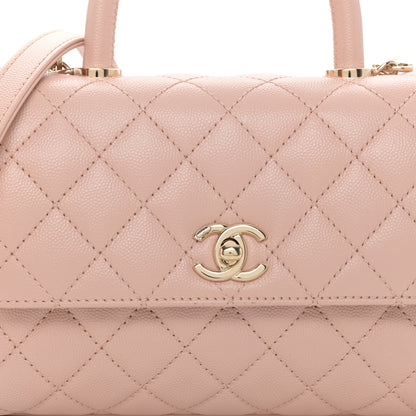 Chanel Caviar Quilted Mini Coco Handle Flap Light Pink 8 of 11
