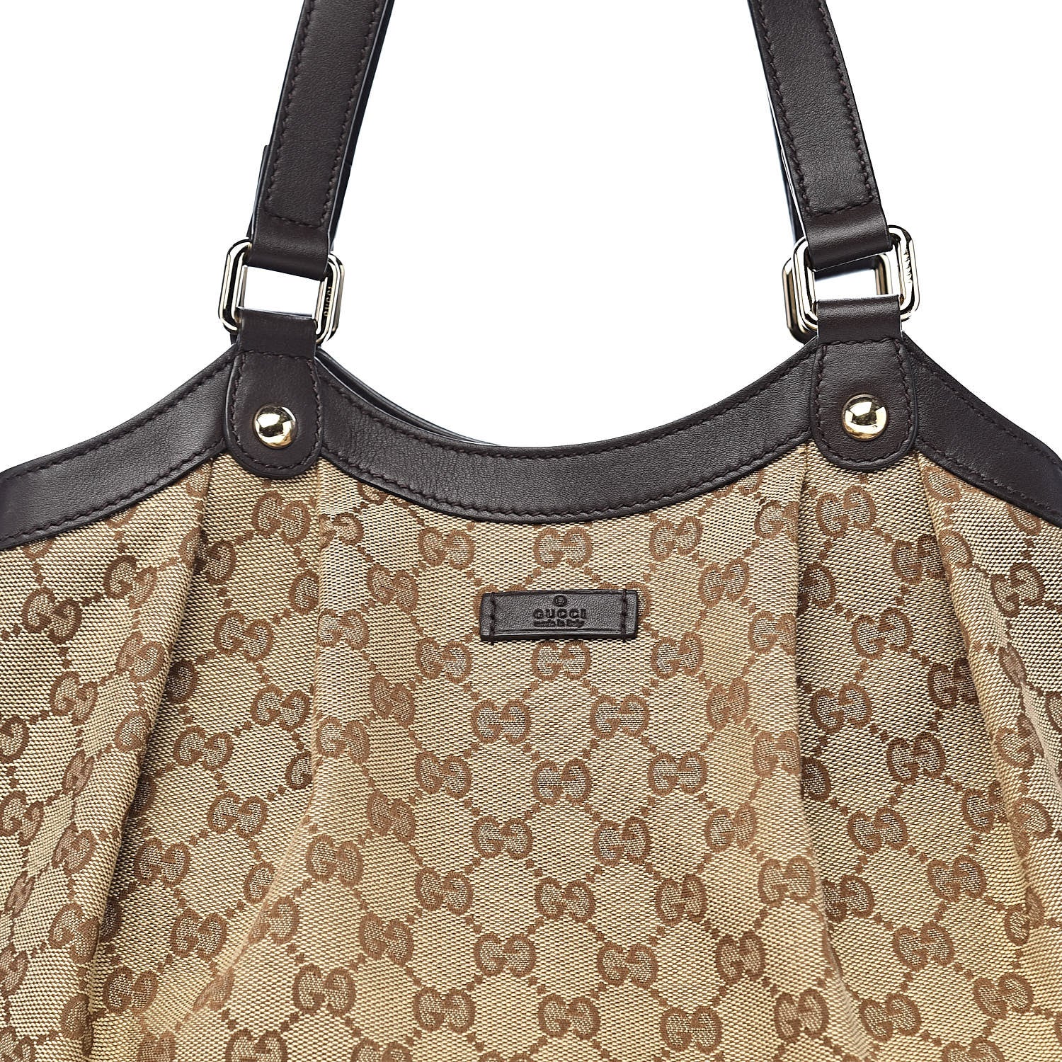 Gucci Monogram Shoulder Bag Dark Brown 10 of 10