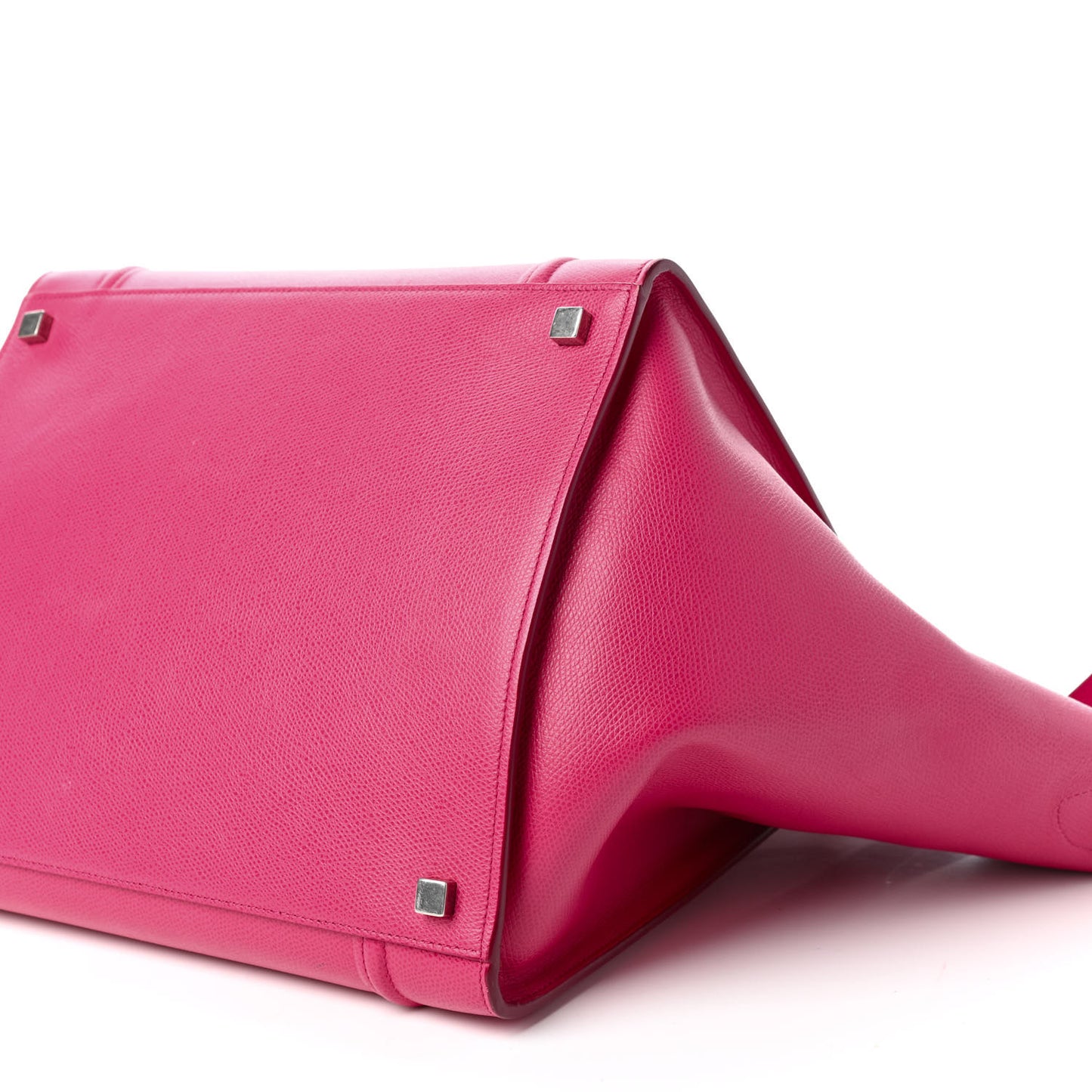 Grained Calfskin Medium Phantom Luggage Fuchsia
