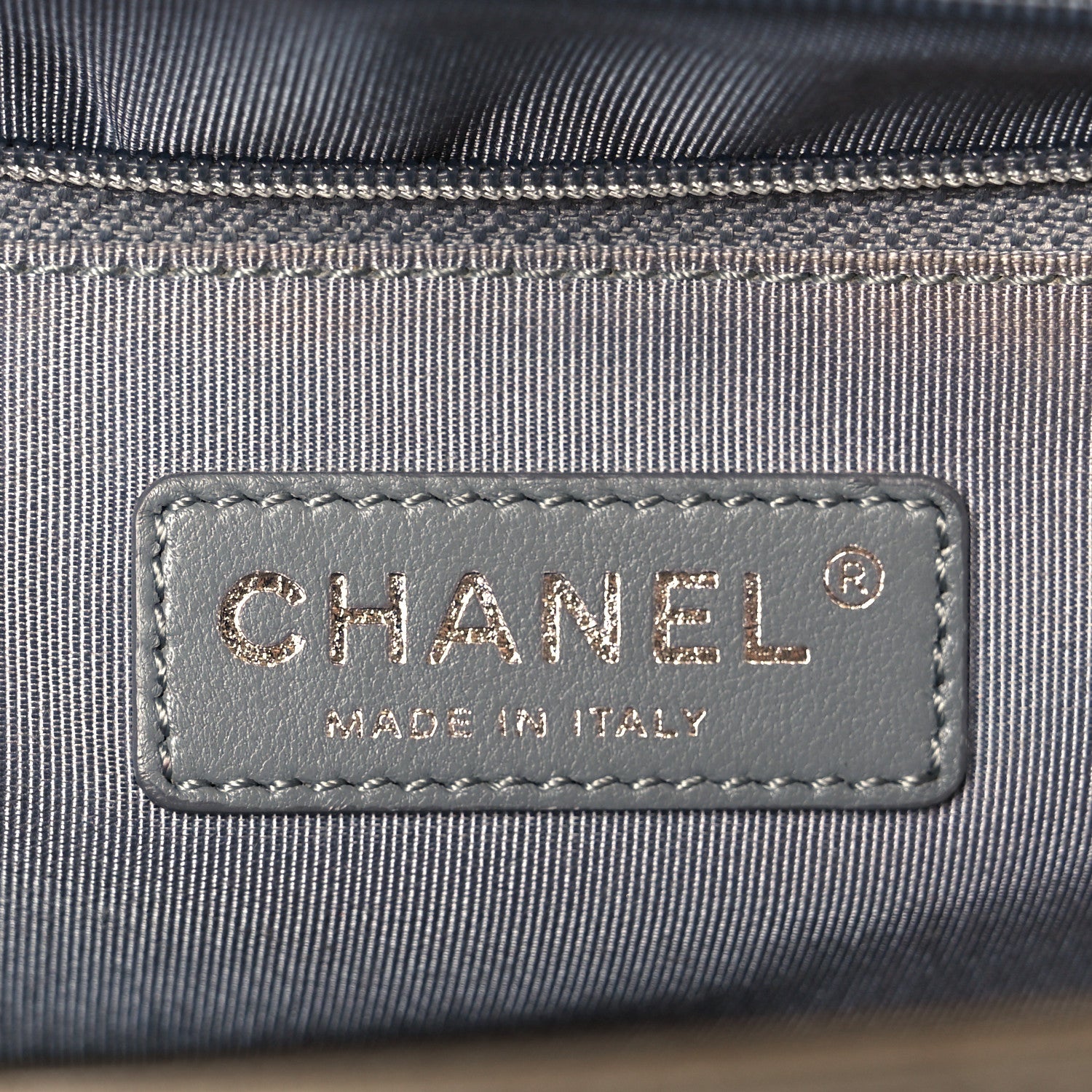 Chanel Metallic Calfskin Quilted New Medium Boy Flap Khaki 6 of 10