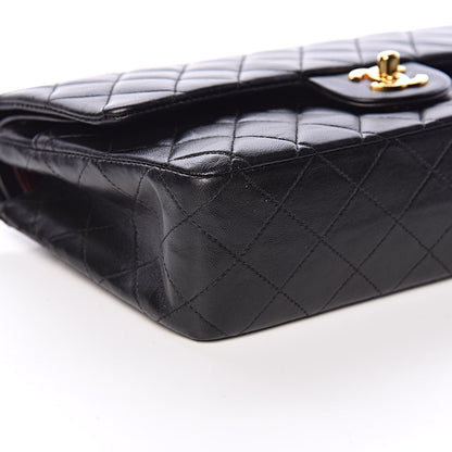 Chanel Lambskin Quilted Medium Double Flap Black 8 of 11