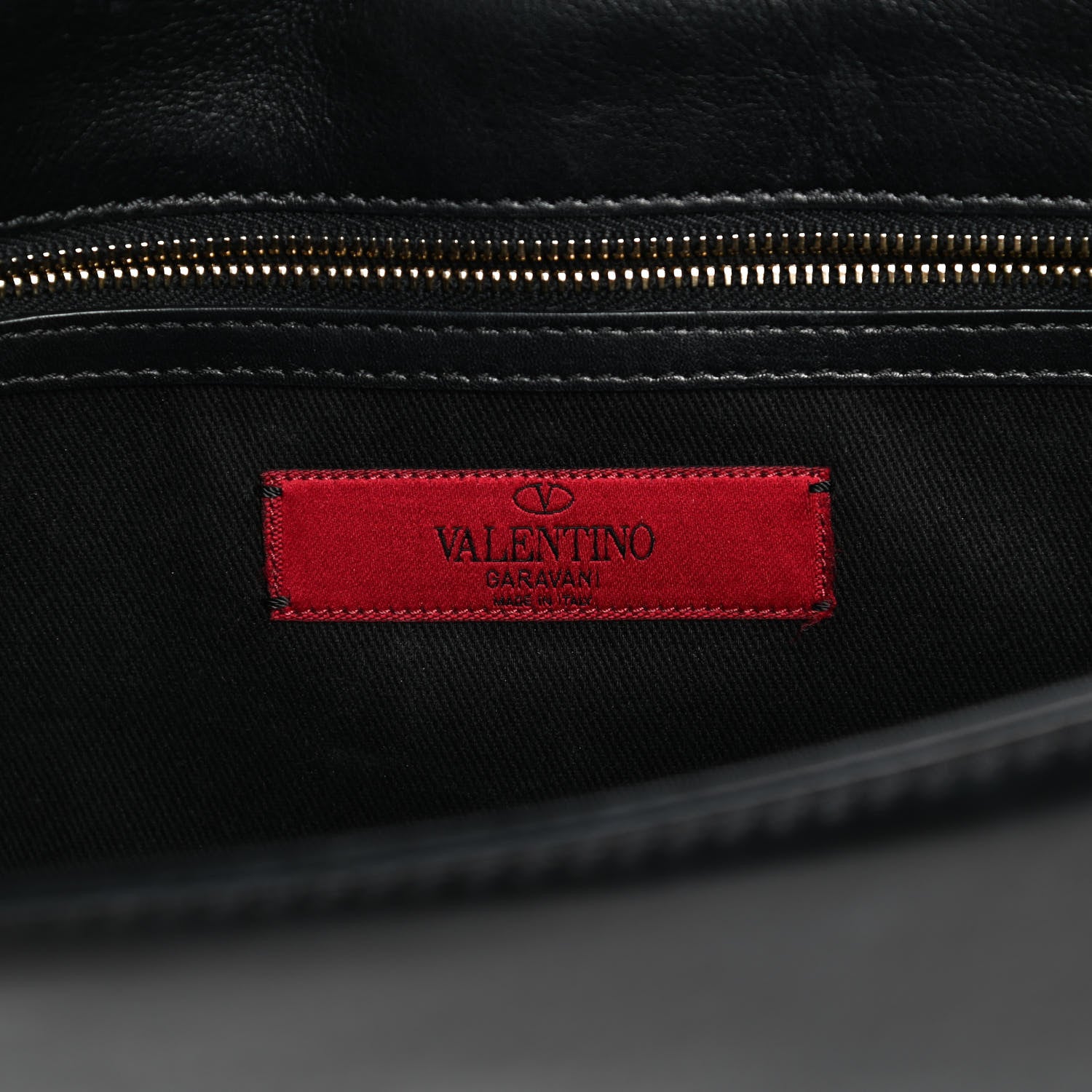 Valentino Garavani Vitello Medium Glam Lock Rockstud Flap Black 6 of 12