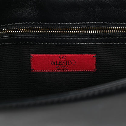 Valentino Garavani Vitello Medium Glam Lock Rockstud Flap Black 6 of 12