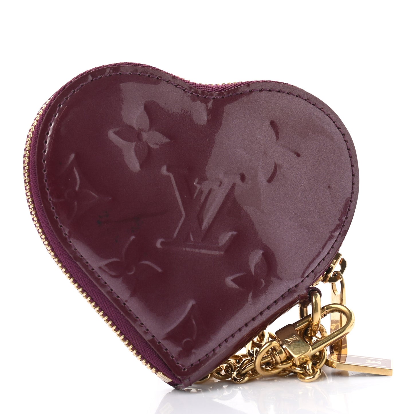 Vernis Heart Coin Purse Rouge Fauviste