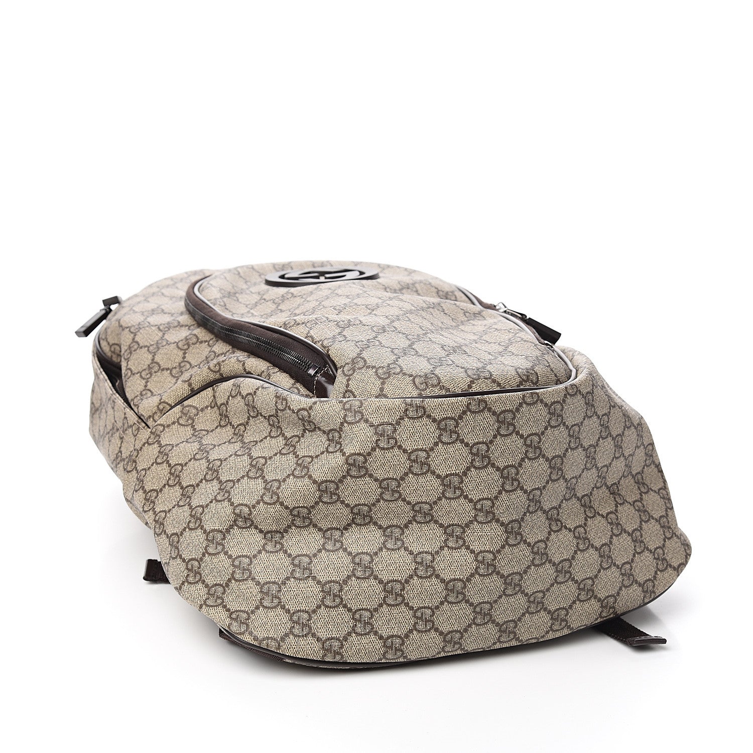 Gucci GG Plus Monogram Interlocking G Medium Backpack Dark Brown 3 of 9