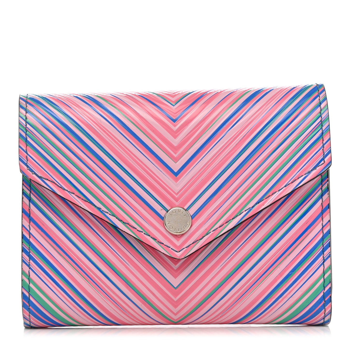 Epi Tropical Victorine Wallet Blue Rose
