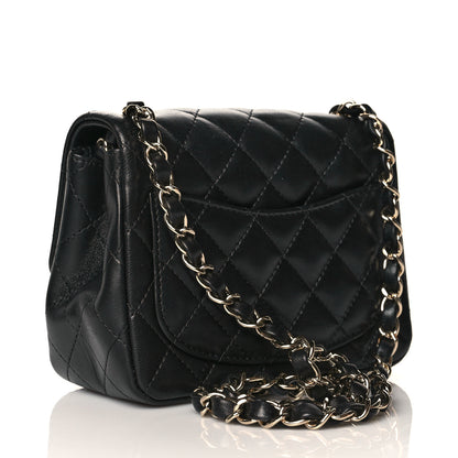 Chanel Lambskin Quilted Mini Square Flap Black 3 of 11