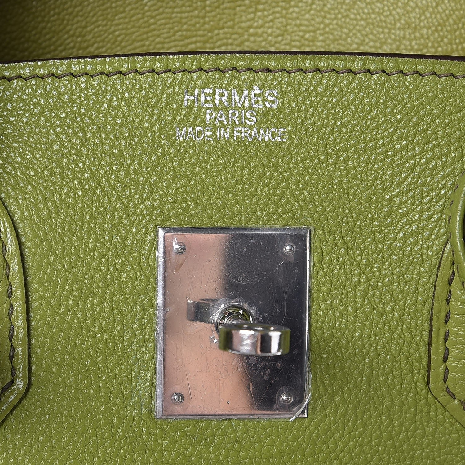 Hermes Togo Birkin 35 Vert Anis 10 of 12