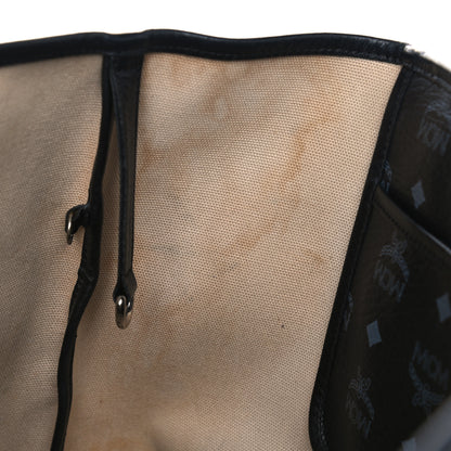 MCM Visetos Shopping Tote Black 7 of 11